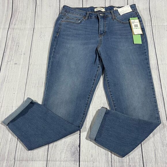 Jessica Simpson High Rise Forever Rolled Ankle Jeans - Picture 1 of 8